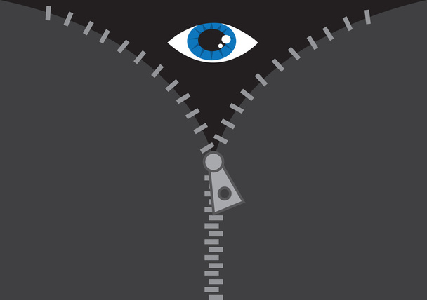 Olho de zíper
 - Vetor, Imagem
