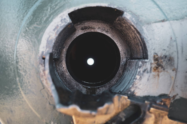 Looking down an artillery barrel - Photo, Image