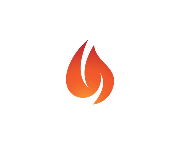 Brandflamme Logo-Vorlage - Vektor, Bild