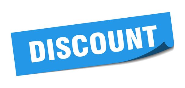 discount sticker. discount square isolated sign. discount - Vektor, Bild