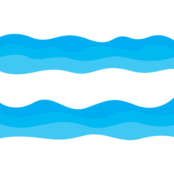 Абстрактная векторная иллюстрация водных волн
  - Вектор,изображение