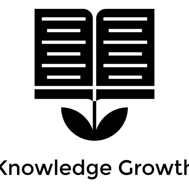 Book with leave, knowledge growth icon. - Wektor, obraz