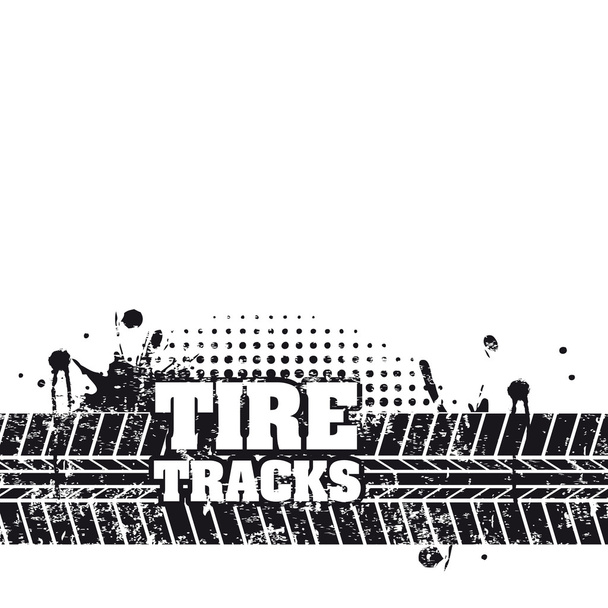 tire tracks - Vector, Image