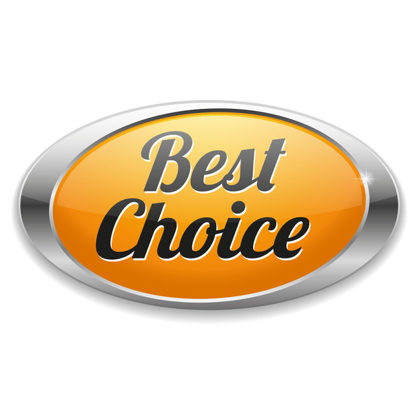 Big Best Choice button - Vector, Imagen