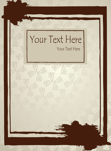 Abstract vintage background frame - Vector, Image