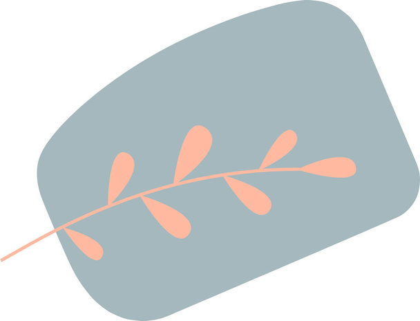 Hand-drawn  leaf  on the white isolated background - Фото, зображення