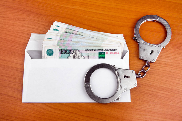 Handcuffs with a Money - Photo, Image