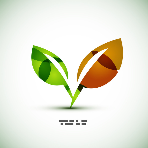 Eco groene bladeren - Vector, afbeelding