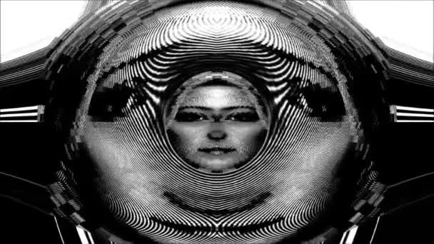 Split személyiség-furcsa akromatikus arc - Felvétel, videó