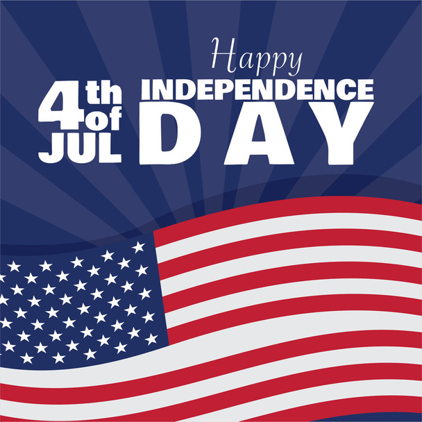 ABD Bağımsızlık günü grafik tasarım - Vektör, Görsel