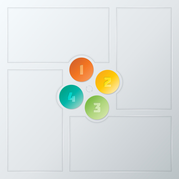 Colorful Steps Infographics Elements - Vector, Imagen