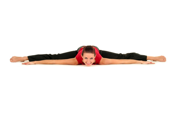 Žena, která dělá split - Fotografie, Obrázek