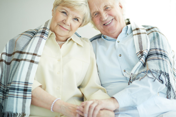 Seniors with tartan - Photo, Image