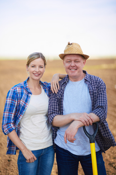 Férfi és női gazdálkodók - Fotó, kép