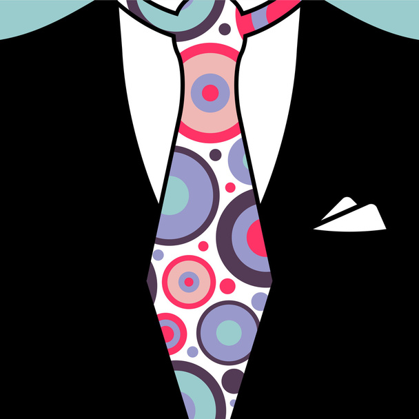 Gentleman tie pattern seamless texture - Vector, Image