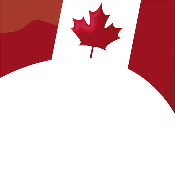 bandiera del Canada icona patriottica
 - Vettoriali, immagini