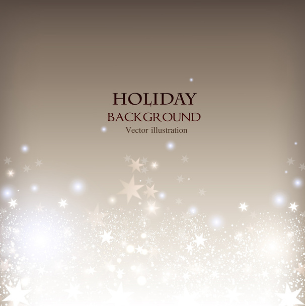 Elegant Christmas shining background with stars and place for te - Διάνυσμα, εικόνα