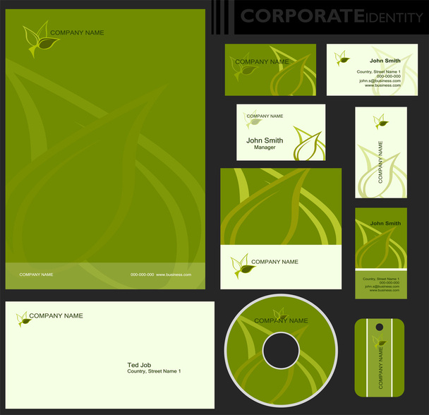 Corporate identity template. - Vector, Image