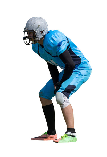 american football player isolated on white . American football p - Фото, зображення