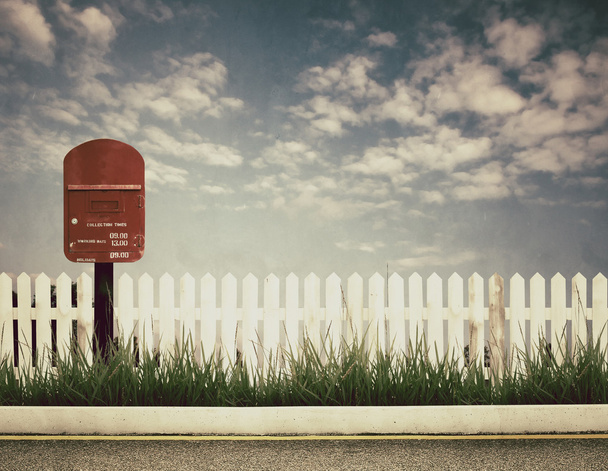 retro style picture of postbox - Photo, Image