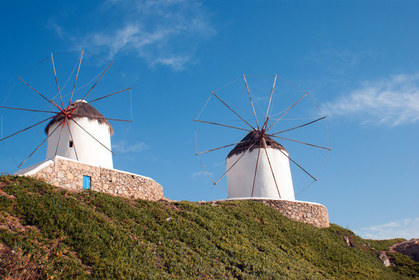Bellissimo mulino a vento sull'isola di Mykonos, Grecia
 - Foto, immagini