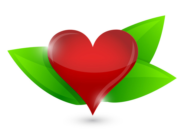 healthy heart illustration design concept - Foto, Imagem