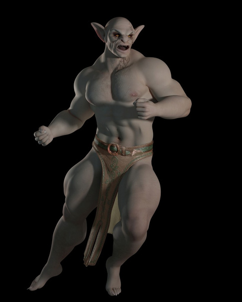 Goblin or troll fighting champion - Photo, Image