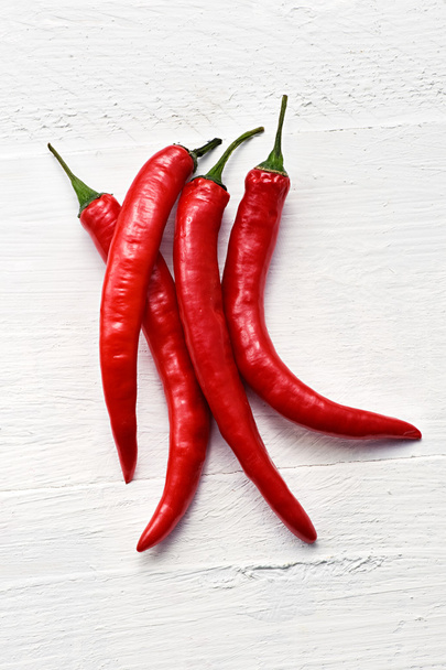 Rode hete chili pepers - Foto, afbeelding
