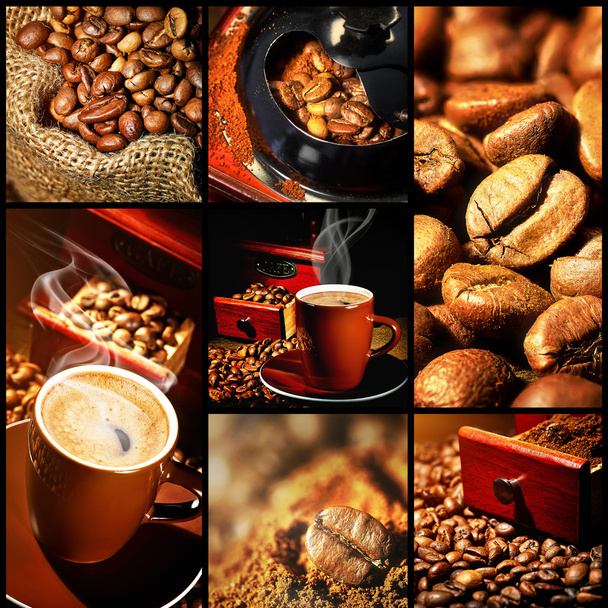 Kaffee-Collage - Foto, Bild