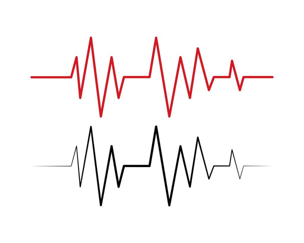 Pulse line ilustration vector - Vector, Image