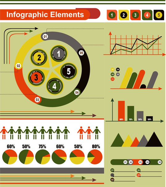 Infographic elements - Vektor, obrázek