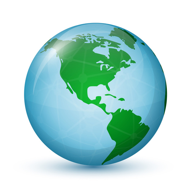 Северная и Южная Америка
 - Вектор,изображение