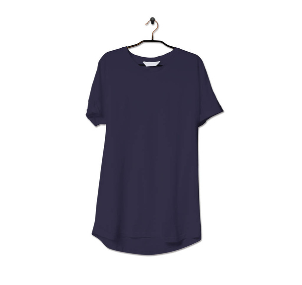 Fogd ezt a lenyűgöző reális póló gúnyolódni fel kék Eclipse színes, hogy egy lökést ad a márka logó. Ez a modell akár kiválóan tökéletes bemutatják a grafikát. - Fotó, kép