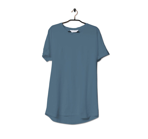 Attrapez cet impressionnant T-shirt réaliste Mock Up In Blue Stone Color pour donner un coup de pouce au logo de votre marque. Cette maquette sont très parfaits pour présenter vos œuvres d'art
. - Photo, image