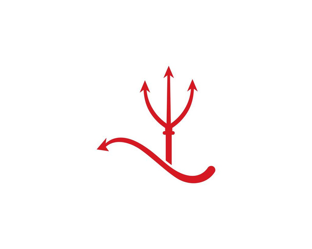 Λογότυπο τρίαινα του διαβόλου - Διάνυσμα, εικόνα