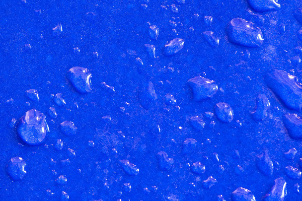 Vízcseppek kék csempe - Fotó, kép