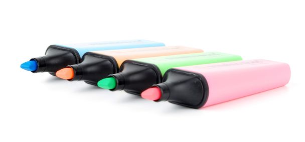 Highlighter marker pens - Photo, Image