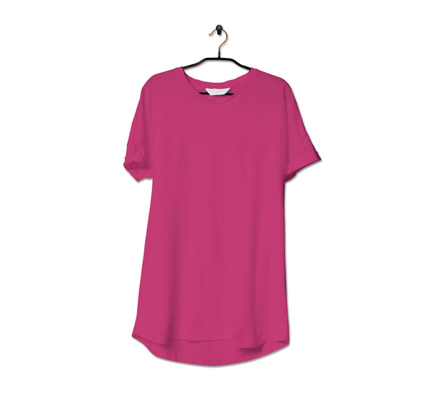 Pegue esta impressionante camiseta realista Mock Up In Pink Peacock Color para dar um impulso ao logotipo da sua marca. Este mock up é altamente perfeito para mostrar sua obra de arte
. - Foto, Imagem