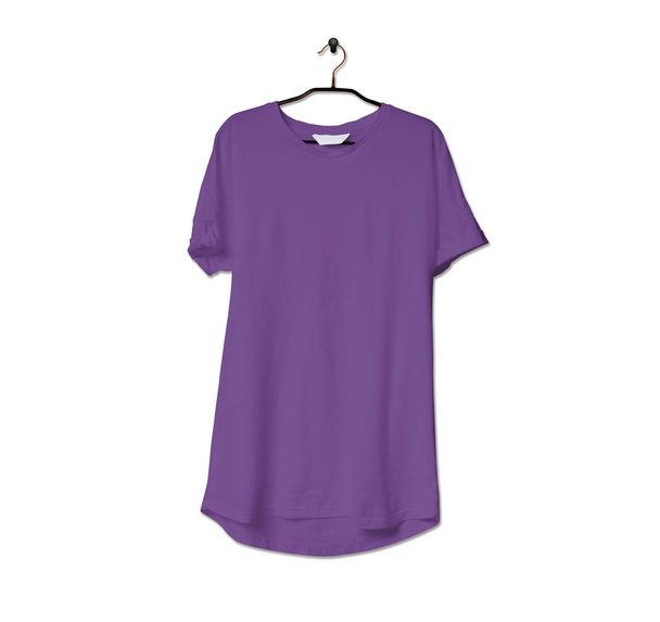 Grab this impressive Realistic Tshirt Mock Up In Royal Lilac Color to give a boost to your brand logo. This mock up are highly Perfect for showcasing your artwork. - Photo, Image