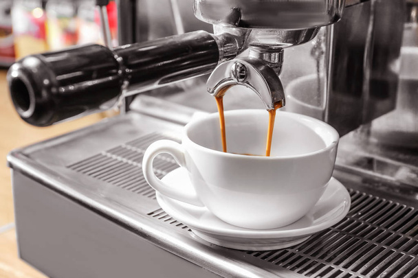 Coffee machine making coffee, closeup - Photo, Image