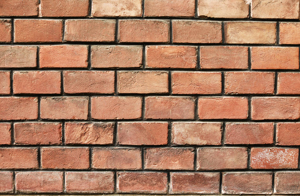 Vue du mur de briques rouges
 - Photo, image