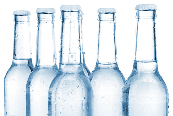 Water bottles isolated on white - Foto, imagen