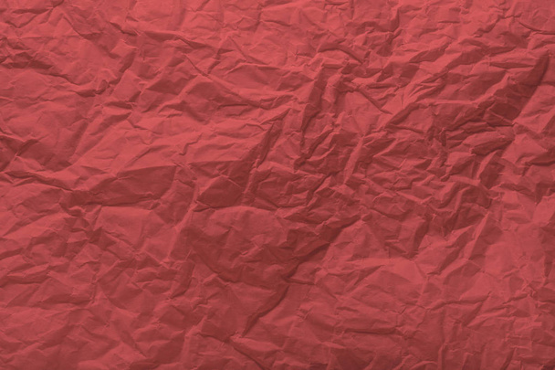 Textura arrugada de papel coral vivo para fondo y espacio de copia
. - Foto, imagen