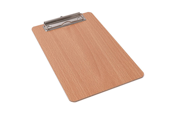 Wooden blank clipboard isolated - Photo, Image