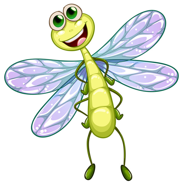 Une libellule souriante
 - Vecteur, image