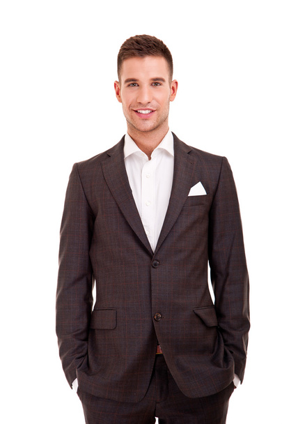 Handsome young man in classic suit - Photo, Image