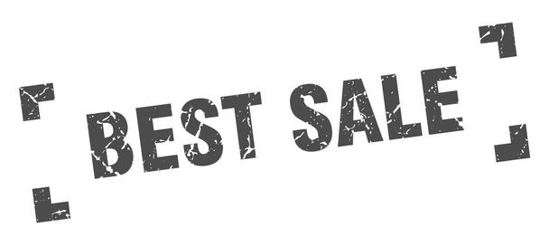 best sale stamp. best sale square grunge sign. best sale - Vector, imagen