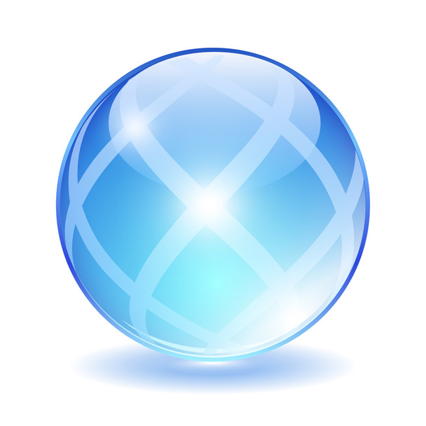 Abstract glass ball - Vector, afbeelding