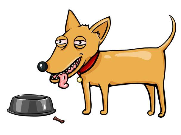 Vektor karakter: vörös kutya - Vektor, kép