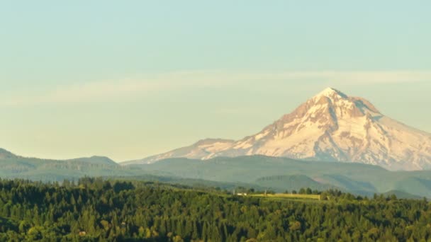 Late afternoon time lapse of Mount Hood - Footage, Video